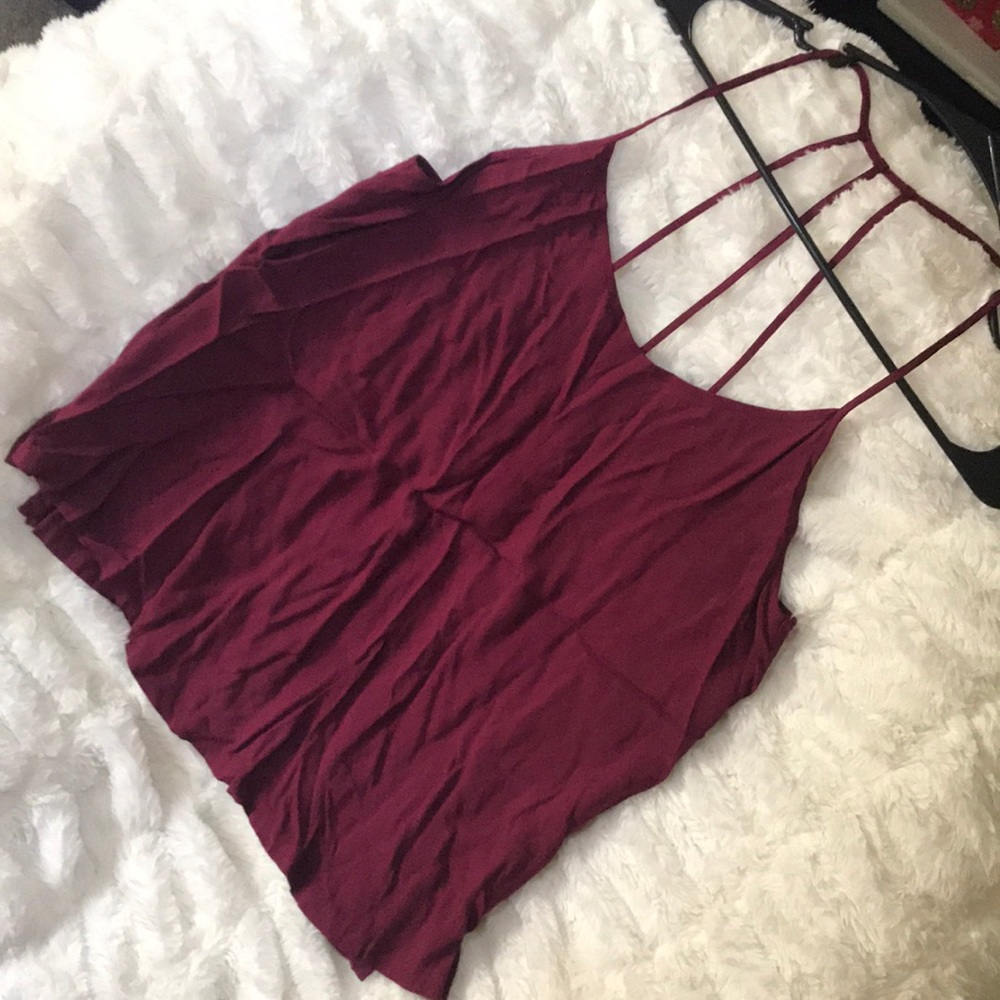 Maroon No Boundaries Tank Top